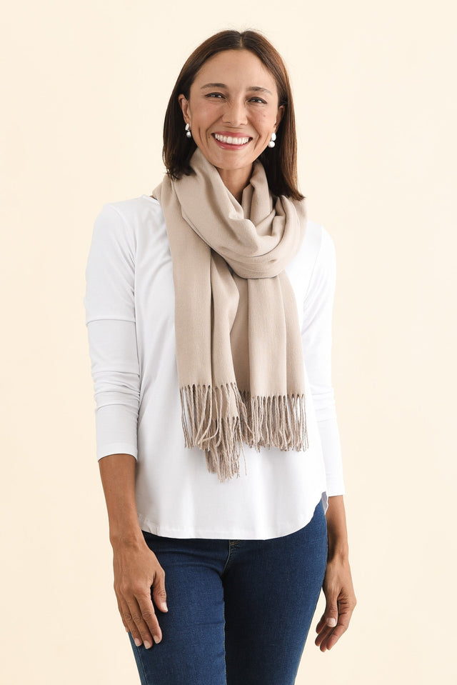 Heta Natural Cotton Pashmina Scarf image 3