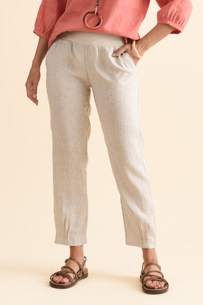 Hudson Natural Linen Pocket Pants