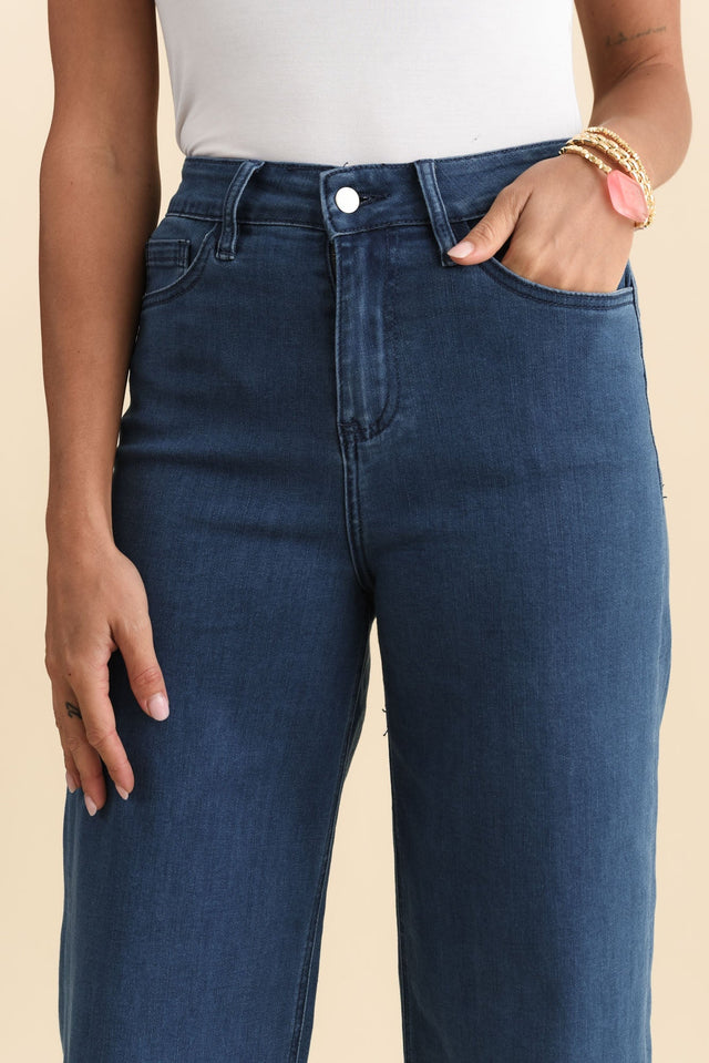 Imogen Blue Straight Leg Jeans,Brunette model,alt text|model:Brontie image 7