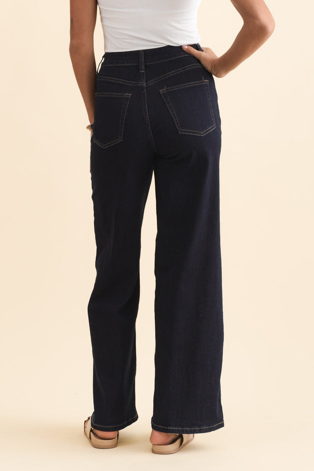 Imogen Indigo Straight Leg Jeans,Brunette model,alt text|model:Brontie image 4