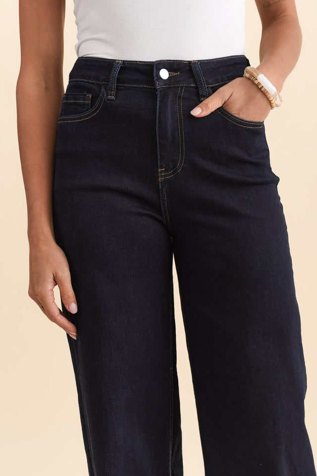 Imogen Indigo Straight Leg Jeans,Brunette model,alt text|model:Brontie image 5