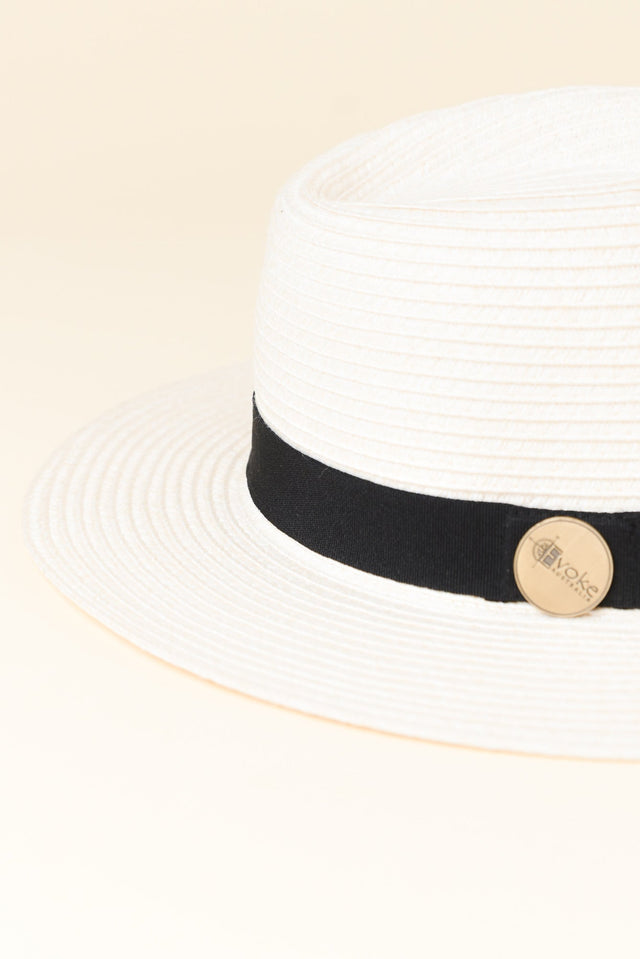 Ivory Wide Brim Travel Fedora image 3