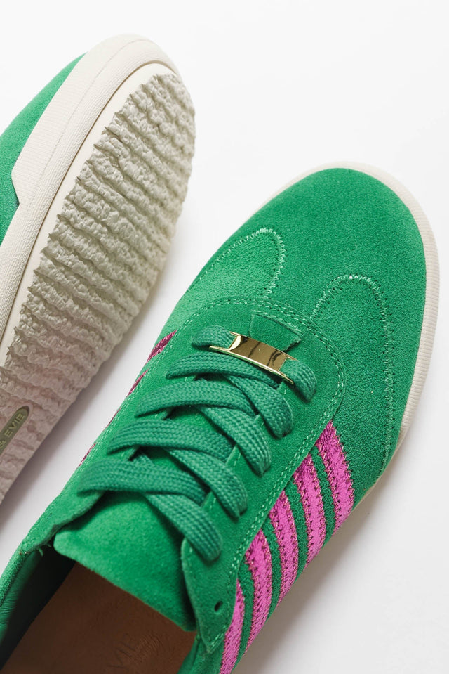 Jaddy Green Stripe Suede Sneaker image 3