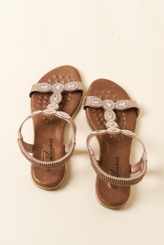 Jade Champagne Diamante Sandal image 4