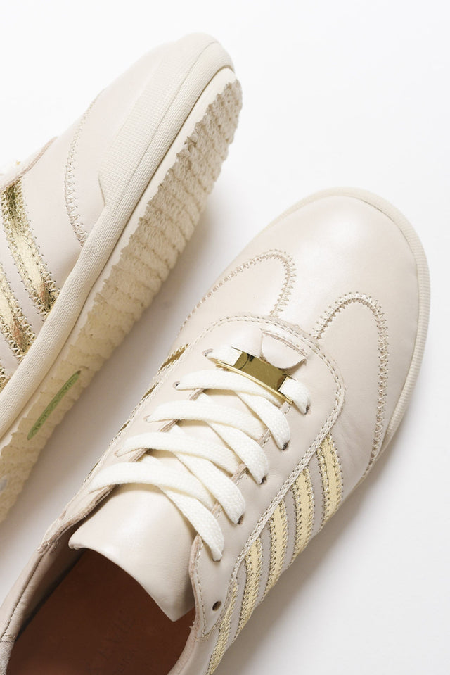 Jaffa Cream Stripe Leather Sneaker image 3