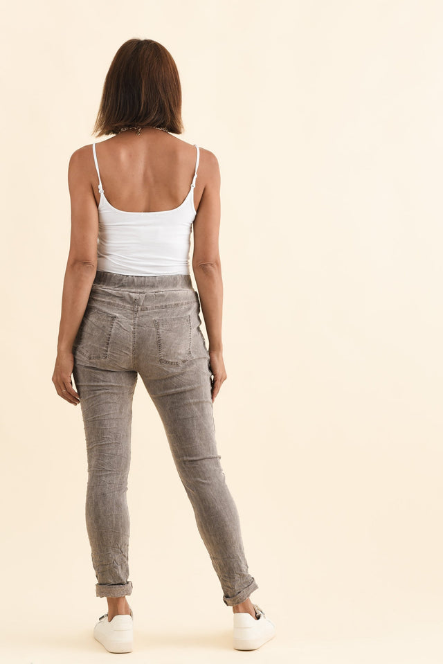 Jaya Mocha Drawstring Pants,Brunette model,alt text|model:Cara image 5