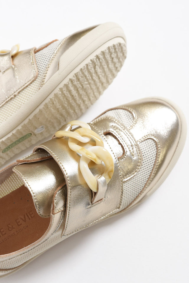 Jayden Gold Buckle Mesh Sneaker image 3