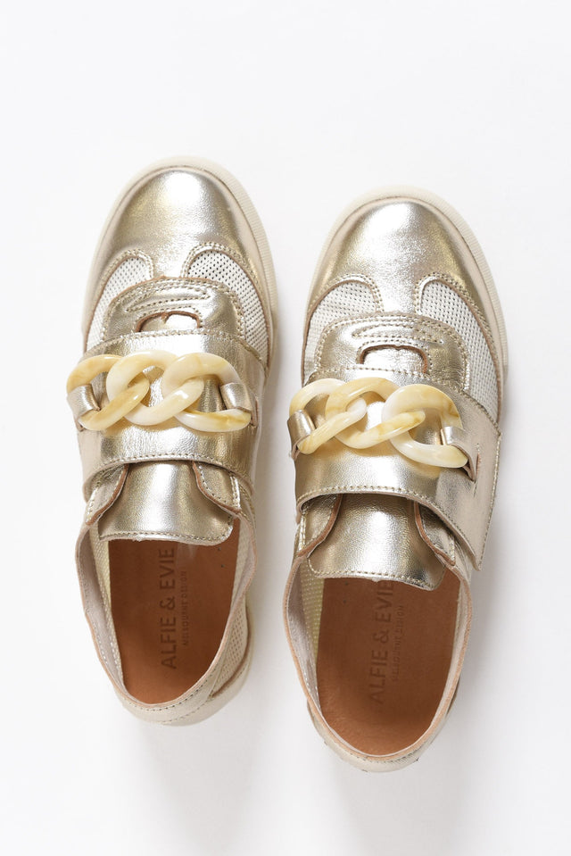 Jayden Gold Buckle Mesh Sneaker image 4