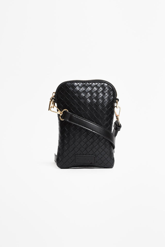 Jazz Black Woven Walker Crossbody Bag image 1