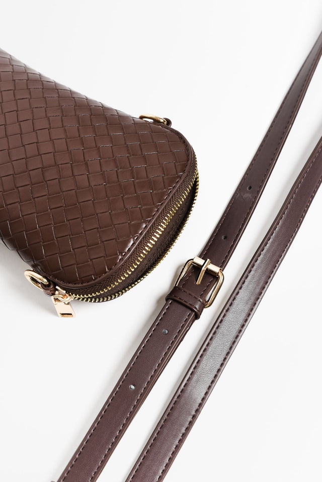 Jazz Brown Woven Walker Crossbody Bag image 2