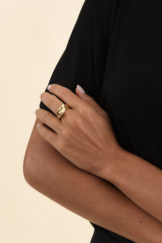 Jem Gold Double Band Ring image 2