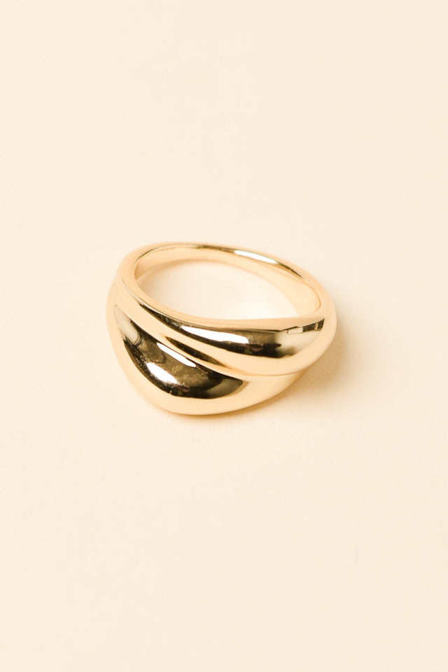 Jem Gold Double Band Ring image 1