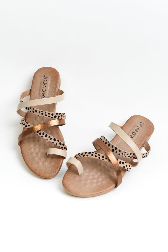 Kalua Natural Cheetah Strappy Slide