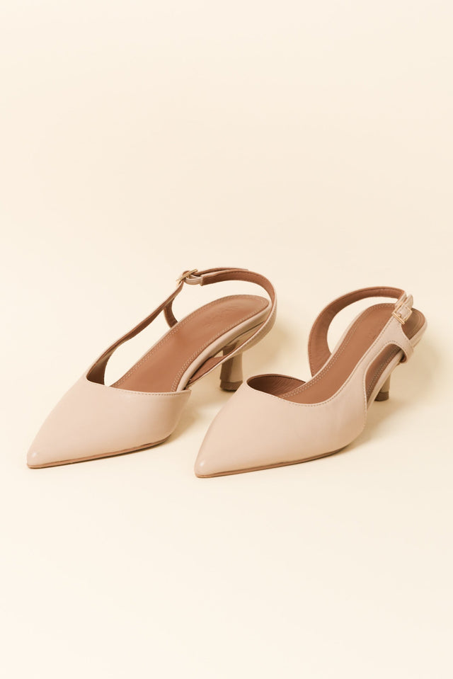 Kaylee Nude Leather Slingback Heel image 2