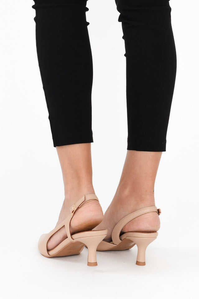 Kaylee Nude Leather Slingback Heel image 6