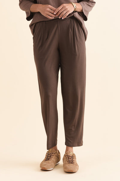 Kennedy Chocolate Stretch Pocket Pants