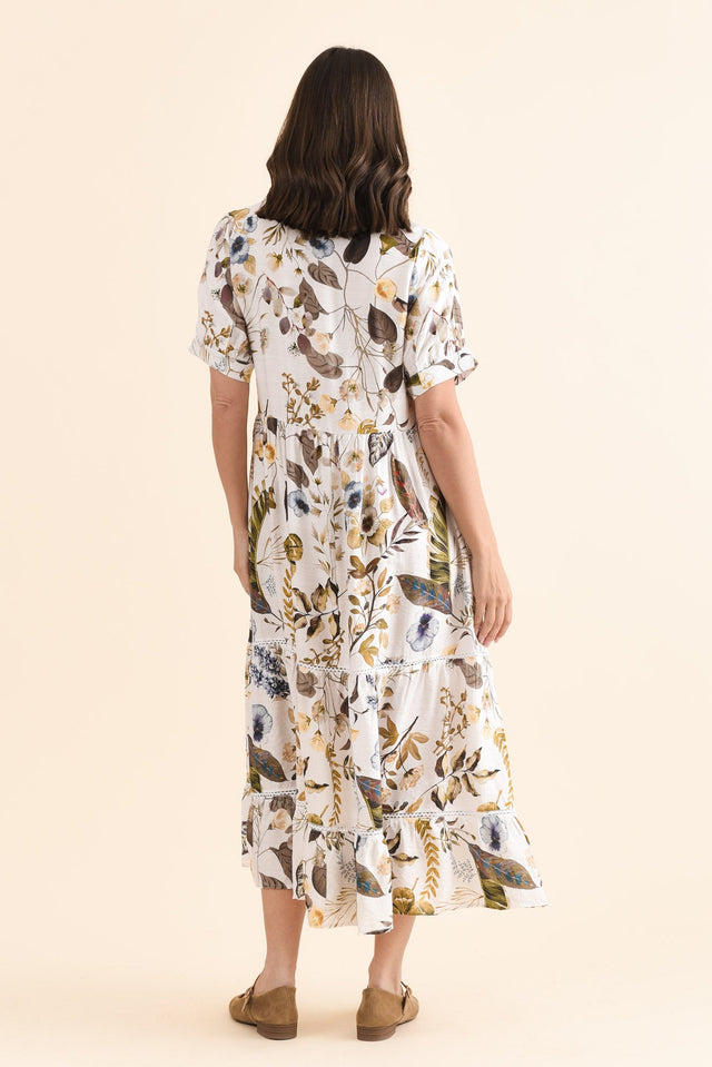Keziah Green Garden Pocket Dress,Back,Brunette model,alt text|model:MJ image 4