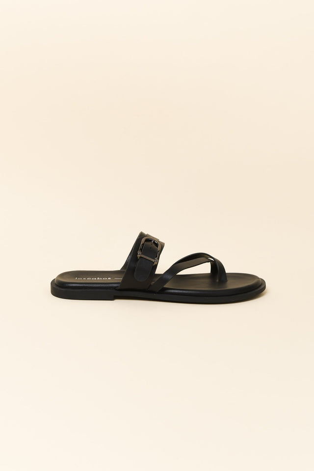 Kooning Black Buckle Slide