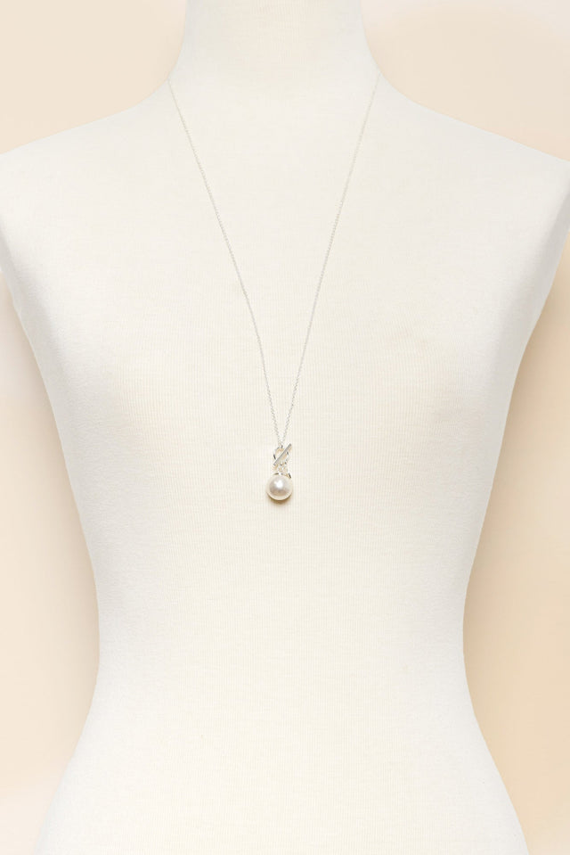 Kora Silver Pearl Necklace