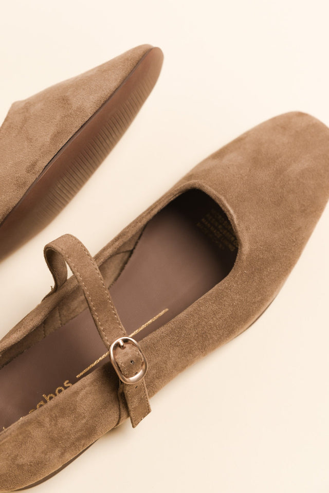 Landara Tan Suede Ballet Flat image 3