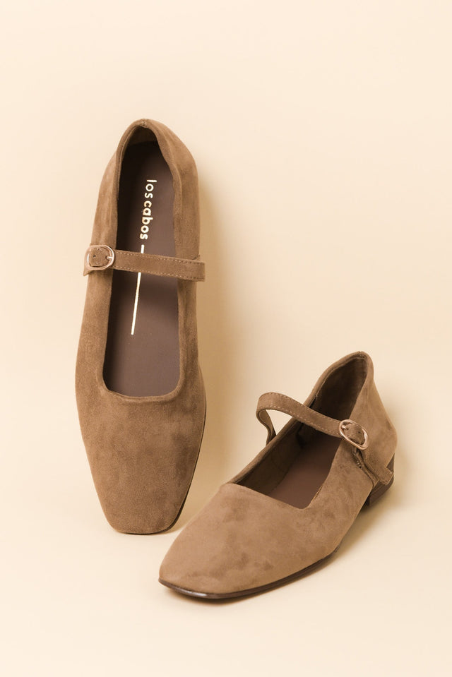 Landara Tan Suede Ballet Flat image 2