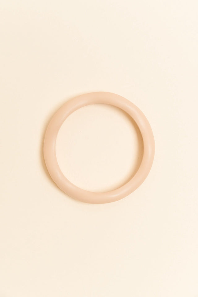 Lia Cream Resin Wave Bangle image 1