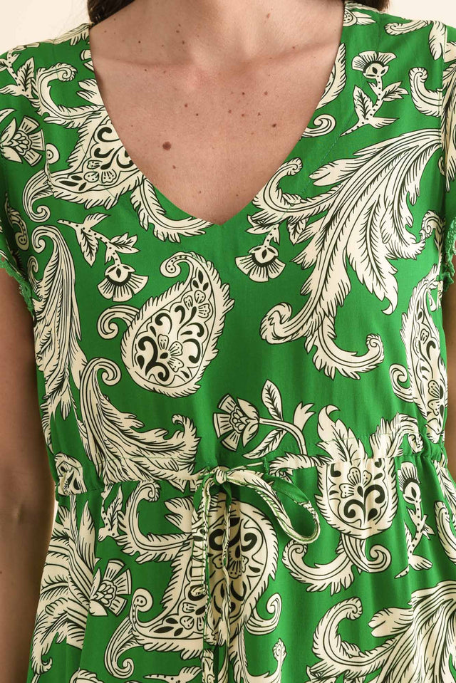 Libby Green Foliage Midi Dress image 5