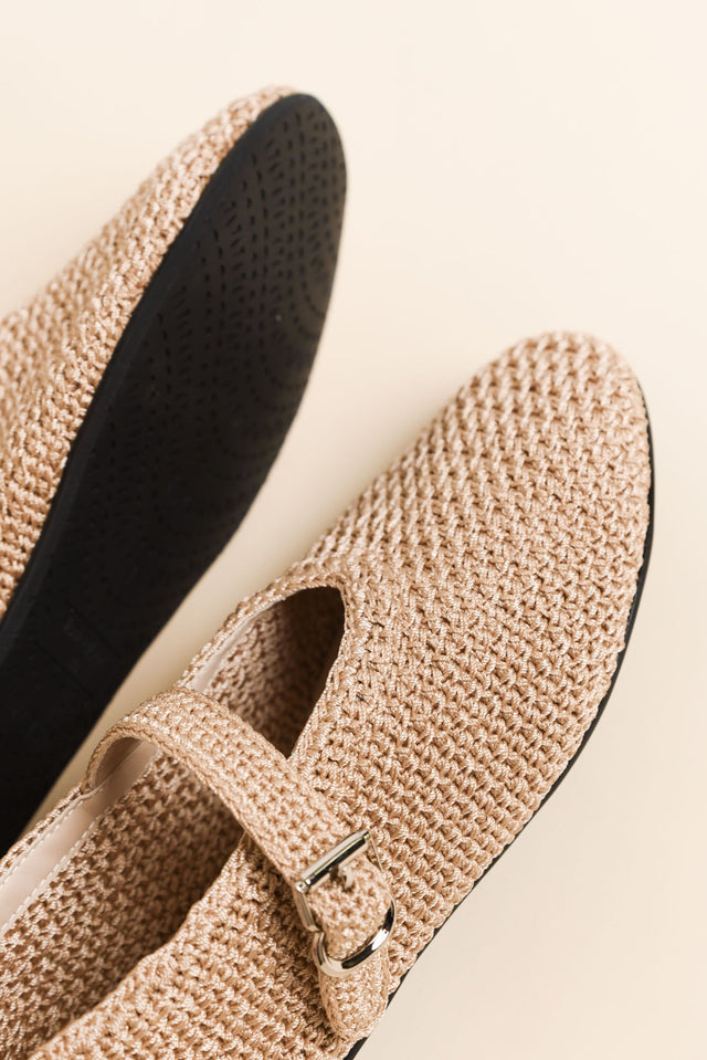 Lille Natural Raffia Ballet Flat image 3