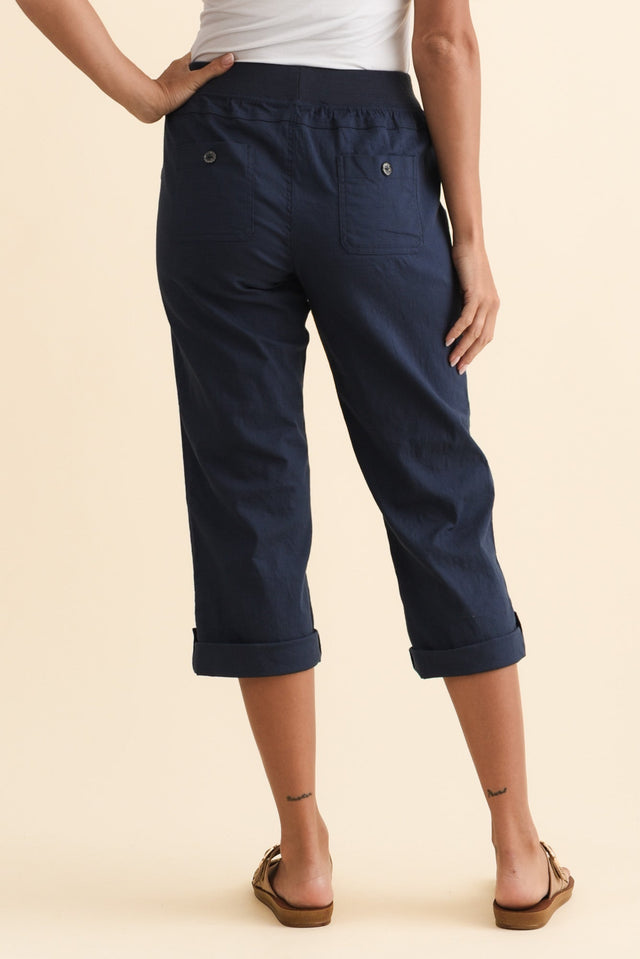 Lindsay Navy 7/8 Cargo Pants,Brunette model,alt text|model:Brontie image 5