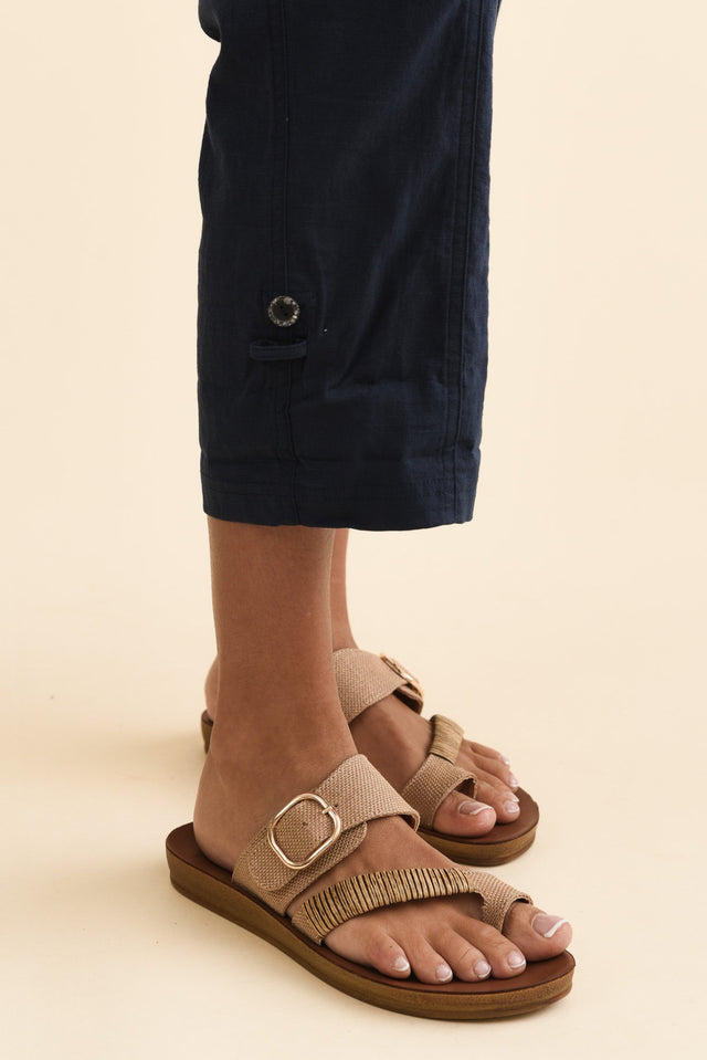 Lindsay Navy 7/8 Cargo Pants,Brunette model,alt text|model:Brontie image 7