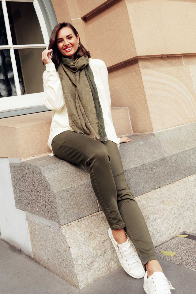 Margo Khaki Drawstring Pants