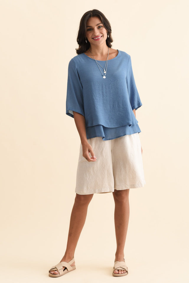 Liora Steel Layered Top,Brunette model,alt text|model:Brontie image 8