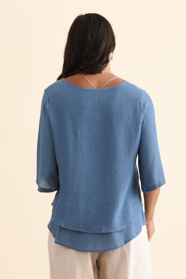 Liora Steel Layered Top,Brunette model,alt text|model:Brontie image 6