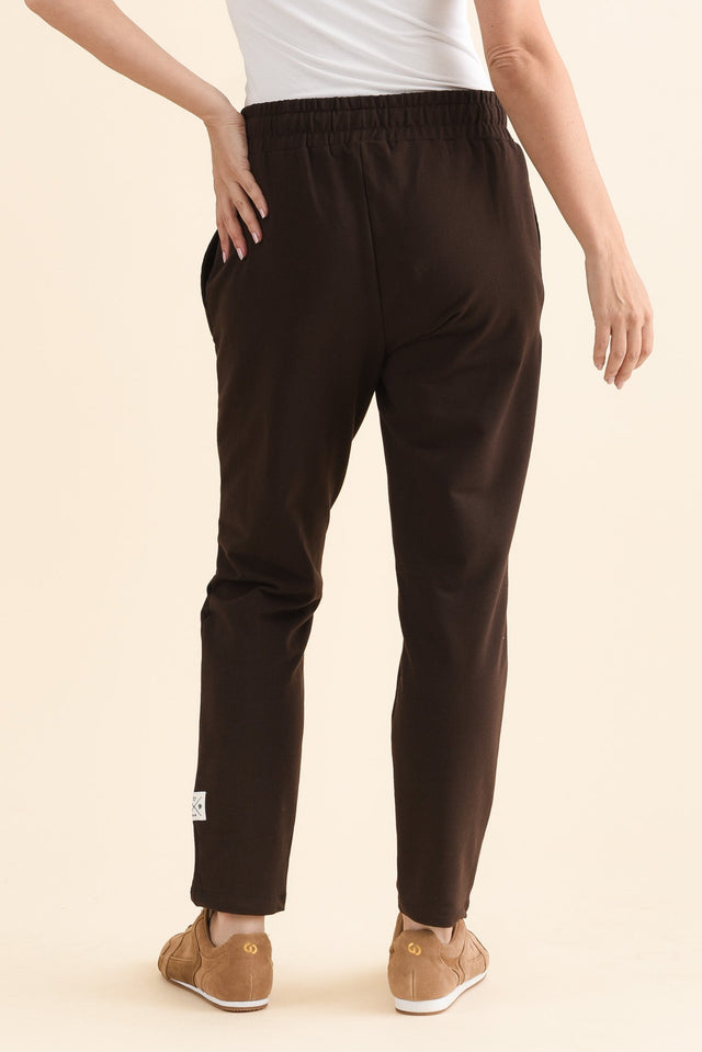 Lobby Chocolate Cotton Relaxed Sweatpants image 4