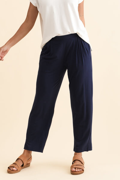 Lopez Navy Pocket Pants - Petite