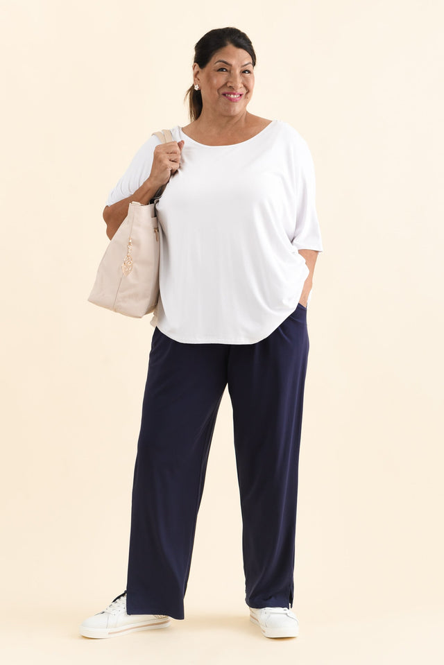 Lopez Navy Pocket Pants,Brunette model,alt text|model:Pilita image 11