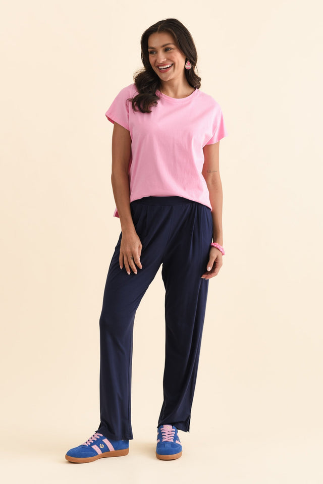 Lopez Navy Pocket Pants,Brunette model,alt text|model:Brontie image 4