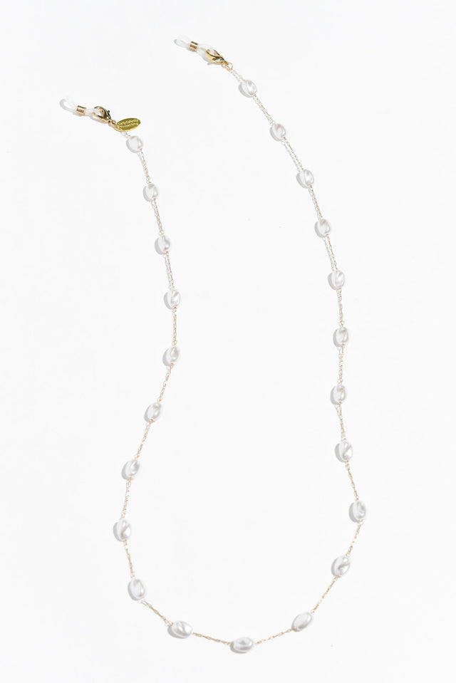 Lulu Gold Pearl Glasses Chain image 2