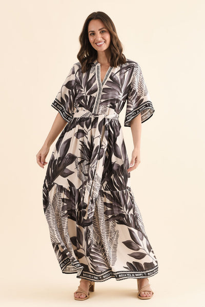 Lyndall Grey Palm Tie Dress