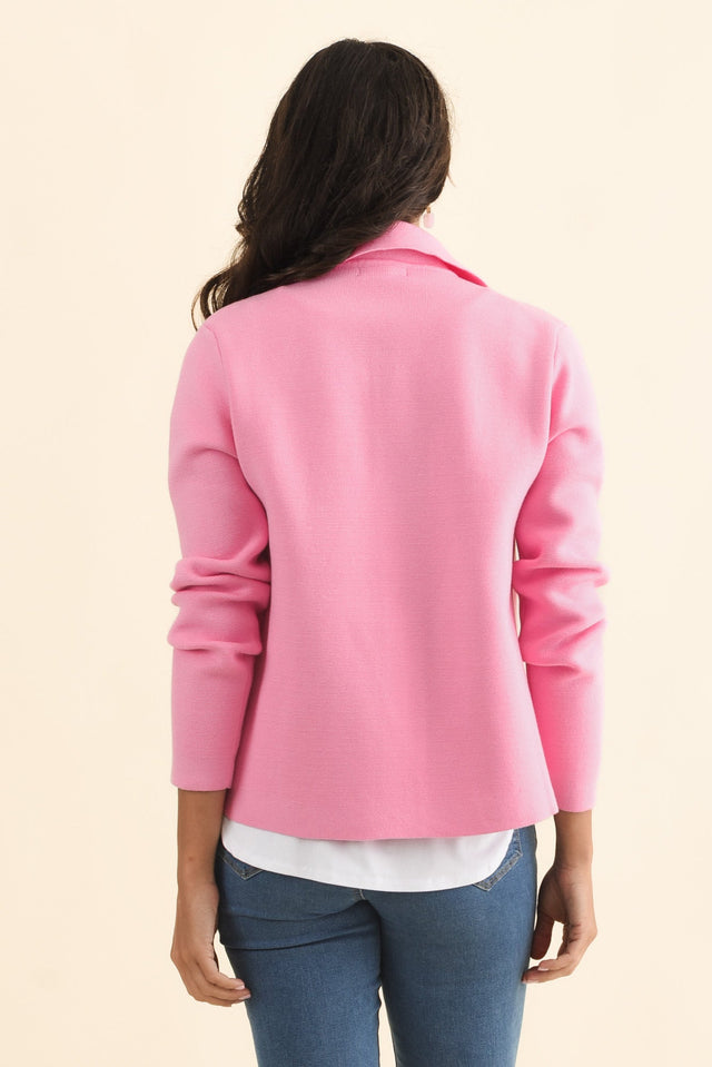 Madden Pink Collared Cardigan,Brunette model,alt text|model:Brontie image 5