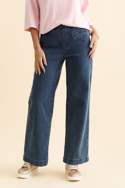 Maddy Blue Straight Leg Jeans
