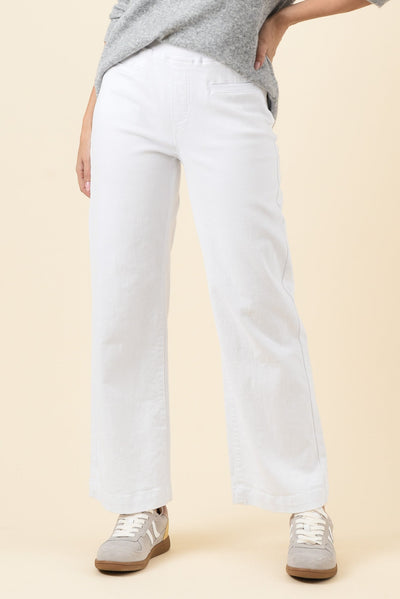 Maddy White Straight Leg Jeans