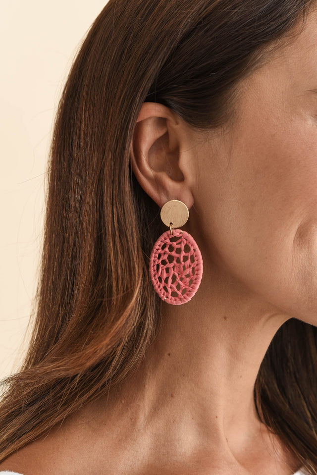 Maja Coral Web Earrings image 2