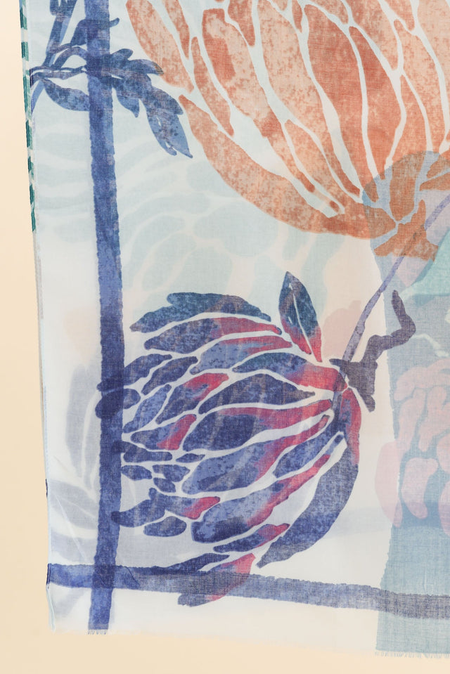 Maleny Blue Garden Scarf image 3