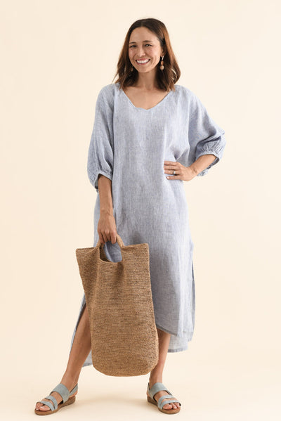 Marcel Steel Linen Dress