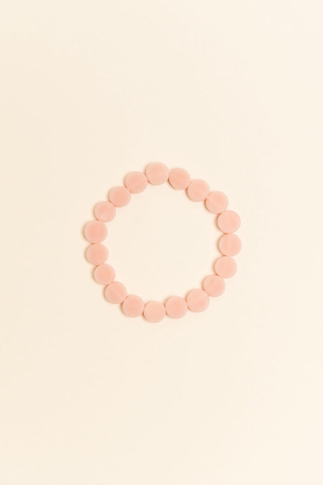 Mari Peach Resin Beaded Bracelet image 1