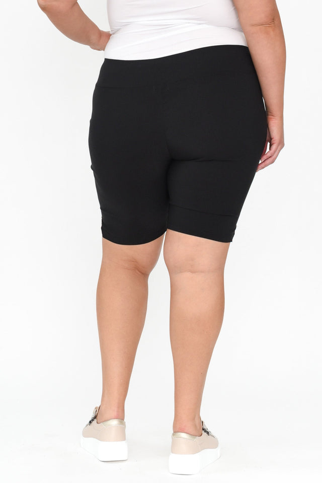 Marlo Black Side Split Shorts,Blonde model,alt text|model:Caitlin image 11