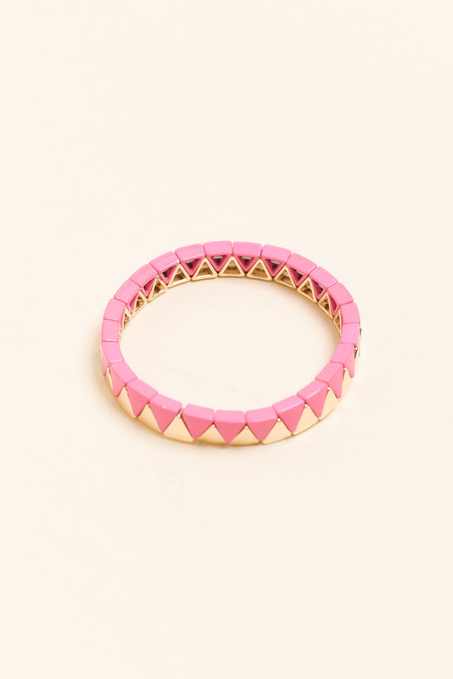 Martha Pink Beaded Bracelet image 1