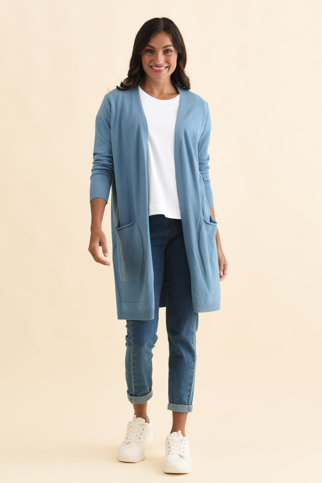 Mary Steel Pocket Cardigan,Brunette model,alt text|model:Brontie image 4