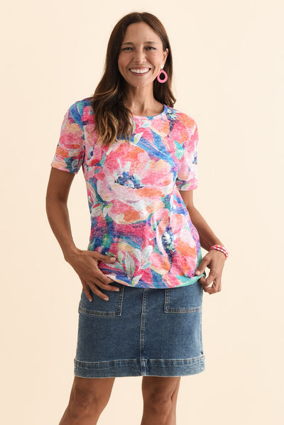 Masie Pink Floral Top